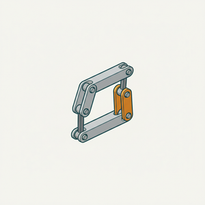Four-link Kinematic Chain (closed) diagram