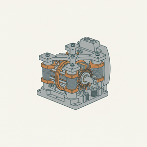 Four-pole Compound Generator diagram