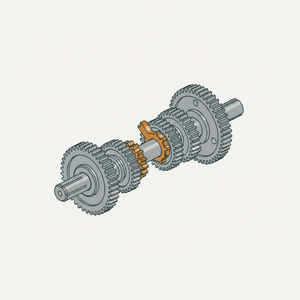 Four Speed Change Gear diagram