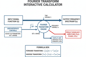Fourier Transform Interactive Calculator Technical Diagram