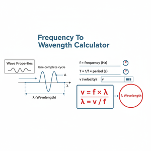 Frequency To Wavelength Interactive Calculator Technical Diagram