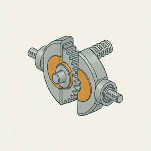 Friction Clutch Bevel Gear diagram