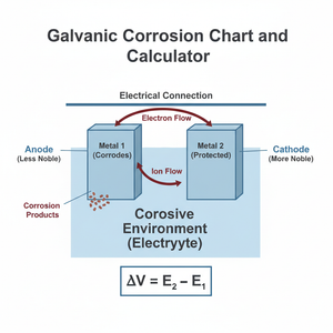 Galvanic Corrosion Chart and Calculator Technical Diagram