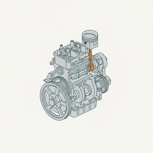Gasoline Motor Car diagram