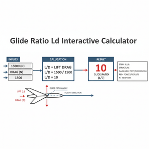Glide Ratio Ld Interactive Calculator Technical Diagram