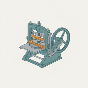 Gordon Printing Press diagram