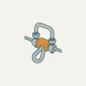 Guy Rope Clip and Thimble diagram