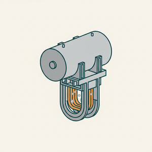 Hanging Water Drum Cylindrical Boiler diagram
