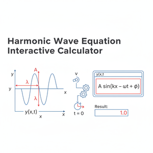 Harmonic Wave Equation Interactive Calculator Technical Diagram