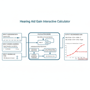Hearing Aid Gain Interactive Calculator Technical Diagram