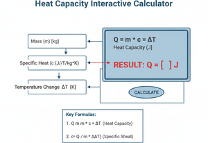 Heat Capacity Interactive Calculator Technical Diagram