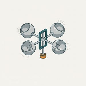 Hemispherical Cup Windmill diagram