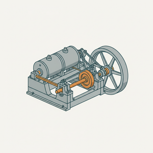 High-speed Tandem Compound Engine diagram