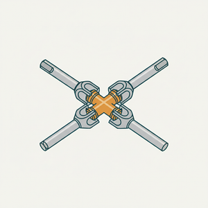 Hooke's Angular Shaft Coupling diagram