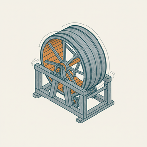 Horse-power Tread Wheel diagram
