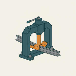 Hydraulic Rail Bender diagram