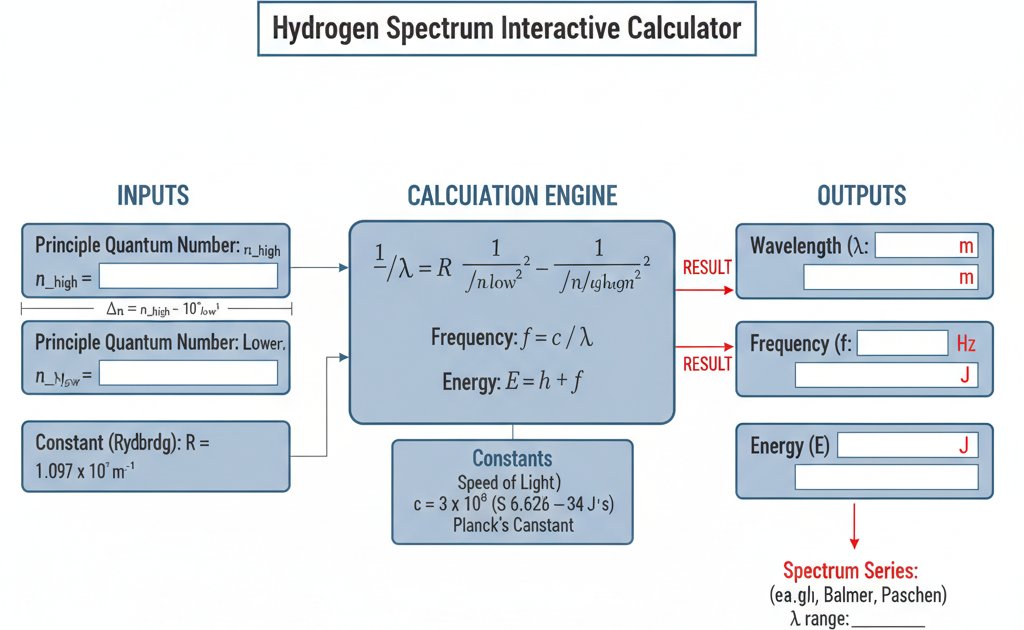 Hydrogen Spectrum Interactive Calculator | FIRGELLI
