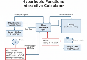 Hyperbolic Functions Interactive Calculator Technical Diagram
