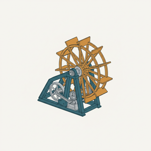 Inclined Paddle-wheel Engine diagram