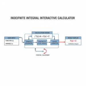 Indefinite Integral Interactive Calculator Technical Diagram
