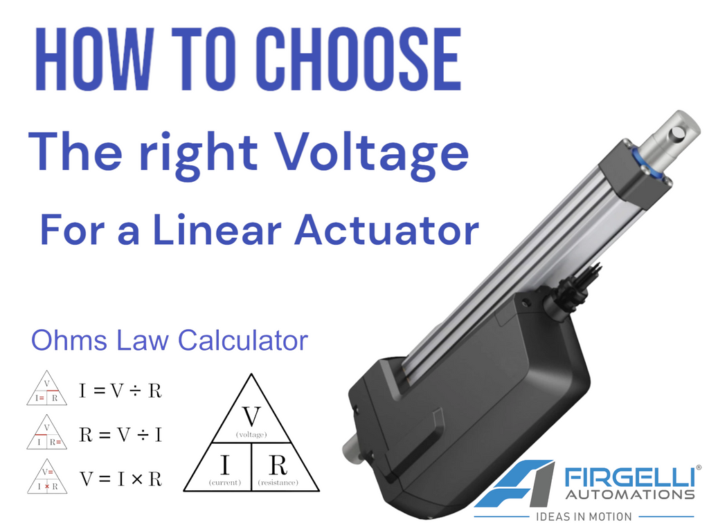 Choosing the Right Voltage for Your Linear Actuator