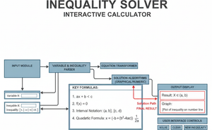 Inequality Solver Interactive Calculator Technical Diagram