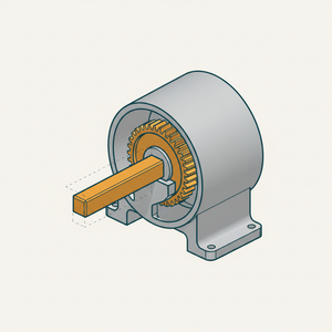 Internal Rack Pinion Reciprocator diagram