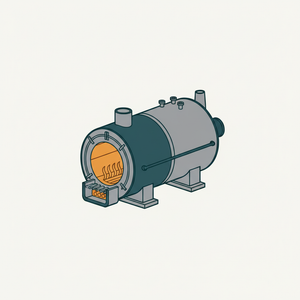 Internally Fired Flue Boiler diagram