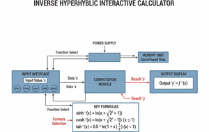 Inverse Hyperbolic Interactive Calculator Technical Diagram