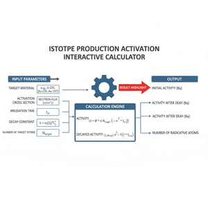 Isotope Production Activation Interactive Calculator Technical Diagram