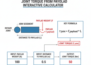 Joint Torque From Payload Interactive Calculator Technical Diagram