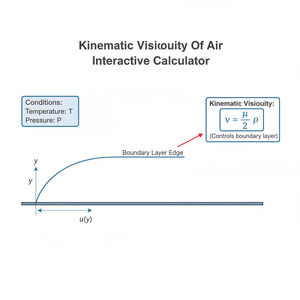 Kinematic Viscosity Of Air Interactive Calculator Technical Diagram