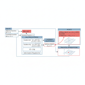 Lagrange Multiplier Interactive Calculator Technical Diagram