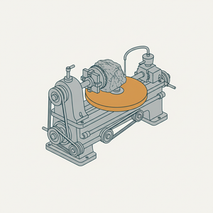 Lapidary or Lithological Lathe diagram