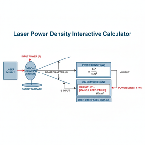 Laser Power Density Interactive Calculator Technical Diagram