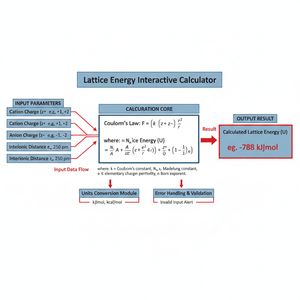 Lattice Energy Interactive Calculator Technical Diagram