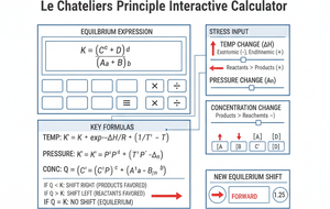 Le Chateliers Principle Interactive Calculator Technical Diagram