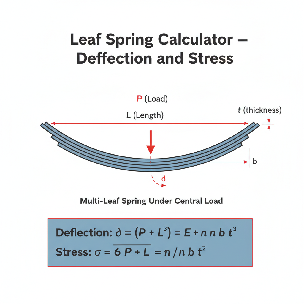 Free Leaf Spring Calculator — Deflection and Stress | FIRGELLI Enginee