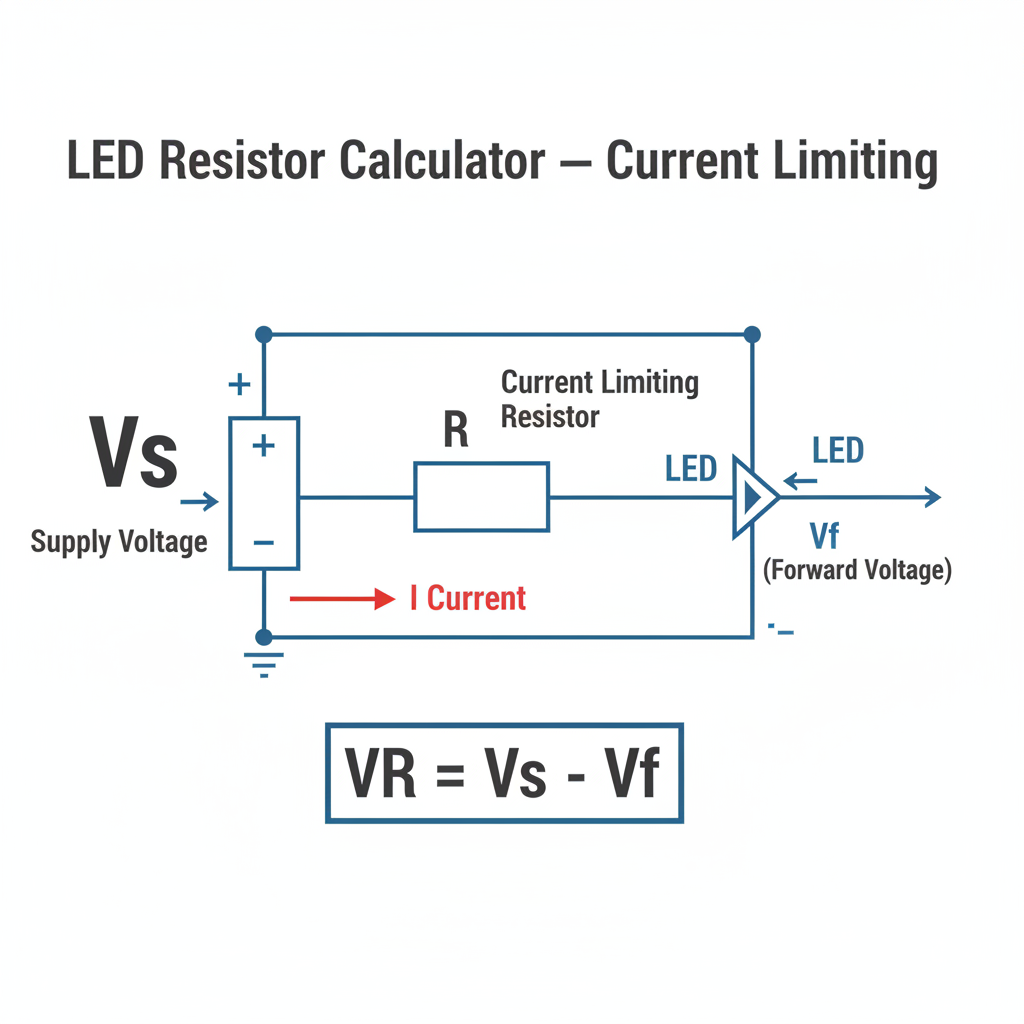 Led Resistor Calculation Led Circuit Design Calculator
