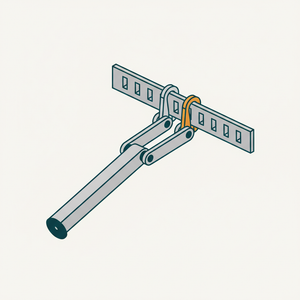 Lever to Slotted Rack via Two Hooked Pawls diagram