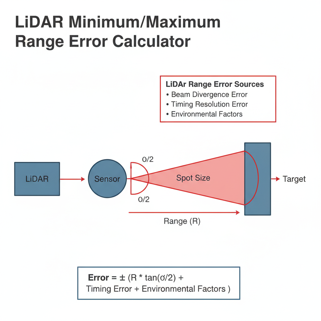 Free LiDAR Minimum/Maximum Range Error Calculator | FIRGELLI Engineeri