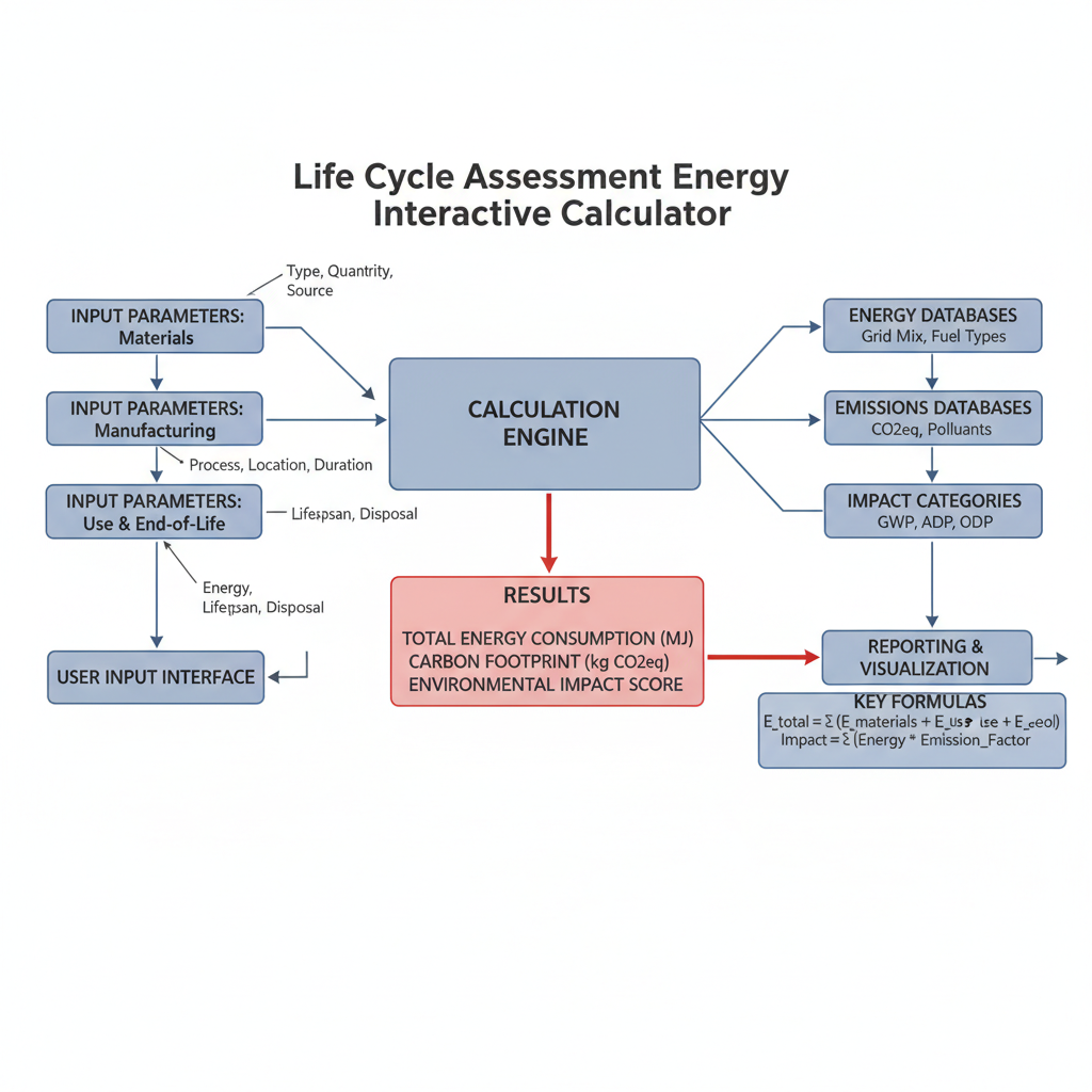 Life Cycle Assessment Energy Interactive Calculator | FIR...