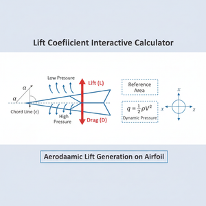 Lift Coefficient Interactive Calculator Technical Diagram