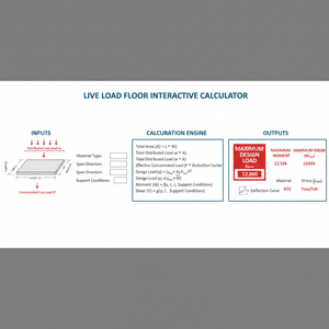 Live Load Floor Interactive Calculator Technical Diagram