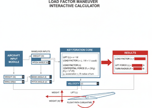 Load Factor Maneuver Interactive Calculator Technical Diagram