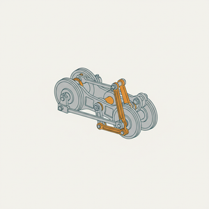 Locomotive Link-motion Valve Gear diagram
