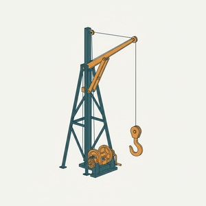 Mast and Gaff Hoist diagram