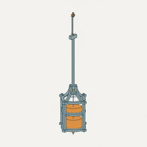 Mercurial Compensation Pendulum diagram