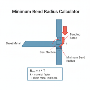 Minimum Bend Radius Calculator Technical Diagram