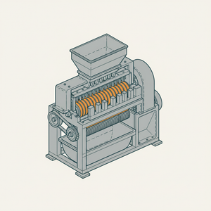 Modern Cotton Gin diagram